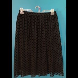 Midi tulle skirt